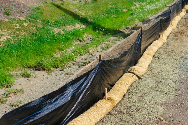 Straw Wattle Installation in Lady Lake